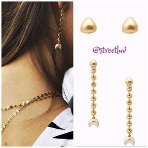 🥳 3/$26 stella & dot ~ trevally earrings drops ~ versatile to studs